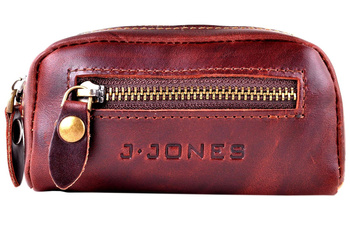 BRĄZOWA SASZETKA KLUCZÓWKA PIÓRNICZEK ETUI NA KLUCZE MONETY PILOTA J.JONES / G4-211