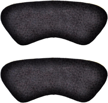 CZARNE SKÓRZANE ZAPIĘTKI DO BUTÓW Z PODUSZKĄ LATEKSOWĄ / G10-83