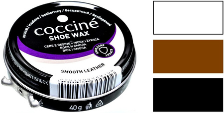 PASTA DO OBUWIA ZE SKÓRY LICOWEJ COCCINE SHOE WAX WOKS I ŻYWICA 40 ml / G12-07