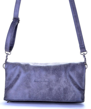 GRAFITOWA SZARA PIONOWA TOREBKA DAMSKA LISTONOSZKA 2 w 1 JENNIFER JONES / G4-39