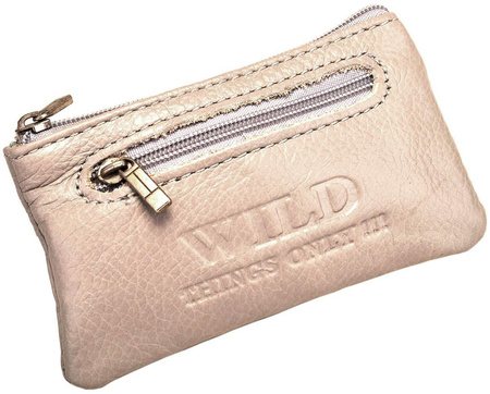 BEŻOWE SKÓRZANE ETUI NA KLUCZE KLUCZÓWKA SASZETKA PITEREK WILD THINGS ONLY !!! / G3-228