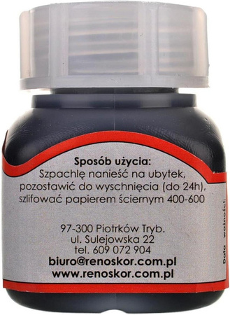 CZARNA SZPACHLA DO SKÓRY 30 ml RENOSKÓR / G12-76