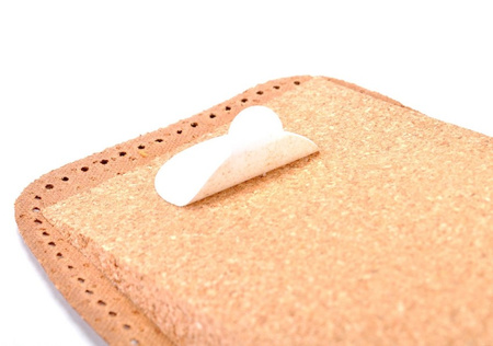 BEŻOWE SKÓRZANE PODWYŻSZAJĄCE STOPĘ KOREKCYJNE PODPIĘTKI KORKOWE 1 CM - 10 mm / G10-64