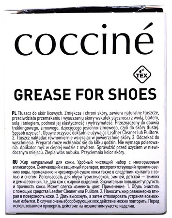 TŁUSZCZ KONSERWUJĄCY DO SKÓRY COCCINE GREASE FOR SHOES 50 ml / G12-08