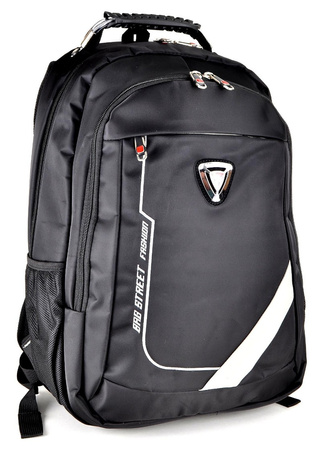 CZARNY WYTRZYMAŁY I SOLIDNY PLECAK MEJSKI TORNISTER AIRFLOW BAG STREET BLACK EDITION / G3-91