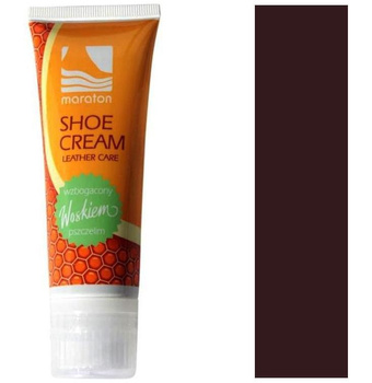 CIEMNY BRĄZ PASTA DO BUTÓW W KREMIE Z WOSKIEM SHOE CREAM / G10-50