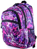 FIOLETOWY DZIEWCZĘCY TORNISTER SZKOLNY PLECAK W MOTYLE BAG STREET BUTTERFLY / G4-21