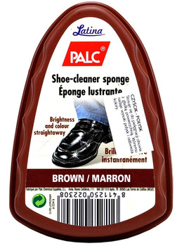 BRĄZOWA GĄBKA CZYSZCZĄCA DO BUTÓW PALC SHOE CLEANER BROWN / G12-01