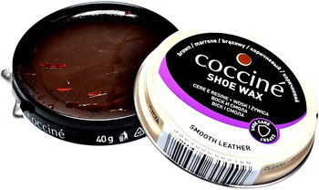 BRĄZOWA PASTA DO BUTÓW COCCINE SHOE WAX BROWN WOSK I ŻYWICA 40 ml / G12-07