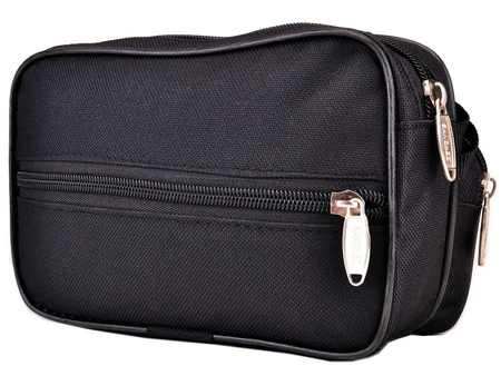 CZARNA PODRĘCZNA ORGANIZUJĄCA SASZETKA MĘSKA NYLON SANCHEZ CASUAL / G1-763