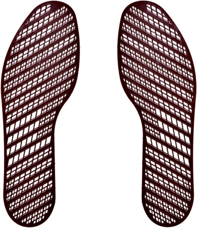 GULTIO PLASTIKOWE BRĄZOWE WOJSKOWE WKŁADKI DO BUTÓW KRATKA / G10-94