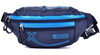 CZARNA NIEBIESKA SASZETKA BIODROWA NERKA NA PAS WATERPROOF BAG STREET EXTREM / G4-72