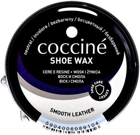 BEZBARWNA PASTA DO BUTÓW COCCINE SHOE WAX NEUTRAL WOSK I ŻYWICA 40 ml / G12-07