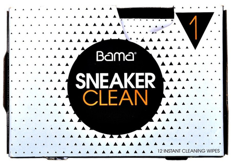 UNIWERSALNE ŚCIERECZKI MOKRE CHUSTECZKI CZYSZCZĄCE BAMA SNEAKER CLEAN 1 12 sztuk / G12-37
