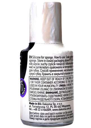 BEZBARWNY SILIKON DO UZUPEŁNIANIA GĄBEK CZYŚCIKÓW COCCINE SILICONE OIL 10 ml / G12-12