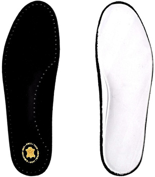 CZARNE GRUBE SKÓRZANE WKŁADKI DO BUTÓW PIANKA CARBOSAN FOAM / G10-53