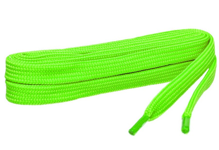 LIMONKOWE zielone Sznurowadła SZEROKIE Syntetyczne 7 mm PŁASKIE Poliestrowe SZNURÓWKI 0,7 cm do adidasów trampek sneakers
