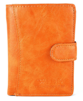 KARMELOWY PIONOWY PORTFEL MĘSKI Z ZAPINKĄ WILD THINGS ONLY !!! / G3-40