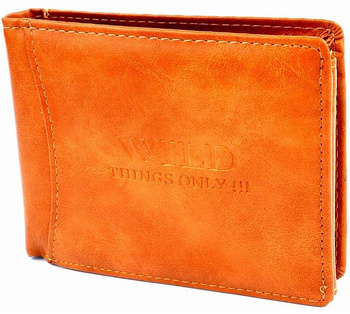 KARMELOWY POZIOMY PORTFEL MĘSKI WILD THINGS ONLY !!! / G2-15