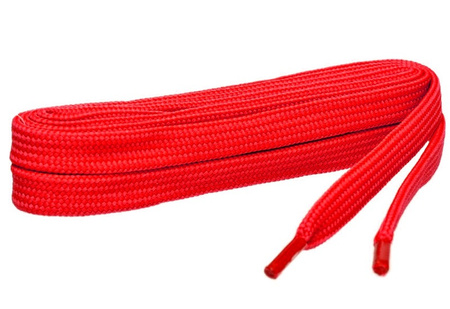 CZERWONE Sznurowadła SZEROKIE Syntetyczne 7 mm PŁASKIE Poliestrowe SZNURÓWKI 0,7 cm do adidasów trampek sneakers