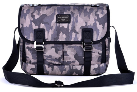 MILITARNA TORBA MĘSKA NA RAMIĘ WOJSKOWA LISTONOSZKA MORO CAMO BAG STREET / G4-85