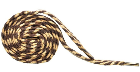 BEŻOWO - BRĄZOWE Sznurowadła Grube PŁASKIE 8 mm szerokie Bawełniane KLASYCZNE Sznurówki do Adidasów Trampek Tenisówek