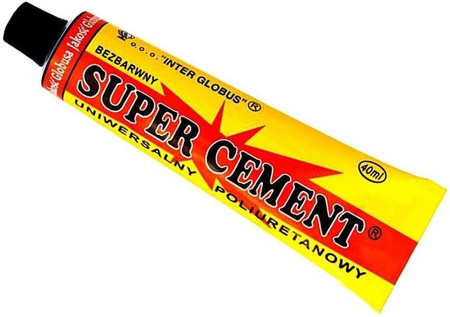Uniwersalny Klej SUPER CEMENT Bezbarwny i Poliuretanowy 40 ml / G13-56
