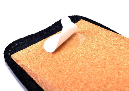 CZARNE SKÓRZANE PODWYŻSZAJĄCE STOPĘ KOREKCYJNE PODPIĘTKI KORKOWE 0,5 CM - 5 mm / G10-64