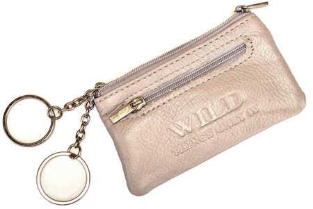 BEŻOWE SKÓRZANE ETUI NA KLUCZE KLUCZÓWKA SASZETKA PITEREK WILD THINGS ONLY !!! / G3-228
