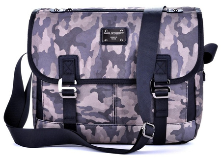 MILITARNA TORBA MĘSKA NA RAMIĘ WOJSKOWA LISTONOSZKA MORO CAMO BAG STREET / G4-85