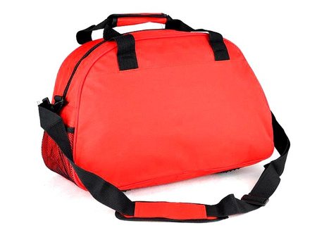 CZERWONA DUŻA SPORTOWA PODRÓŻNA TORBA NA BAGAŻ PODRĘCZNY TRAVEL BAG STREET / G2-495
