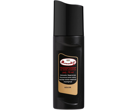 CZARNY PŁYN DO RENOWACJI OBUWIA ZE SKÓRY LICOWEJ GŁADKIEJ Renoskór Transparent 70 ml / G12-90