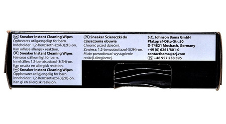 UNIWERSALNE ŚCIERECZKI MOKRE CHUSTECZKI CZYSZCZĄCE BAMA SNEAKER CLEAN 1 12 sztuk / G12-37