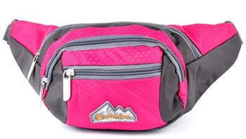 RÓŻOWA SASZETKA BIODROWA TURYSTYCZNA NERKA NA PAS BAG STREET MOUNTAIN / G2-80