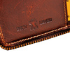 BRĄZOWY PIONOWY SKÓRZANY PORTFEL MĘSKI NA SUWAK WILD THINGS ONLY !!! / G4-223