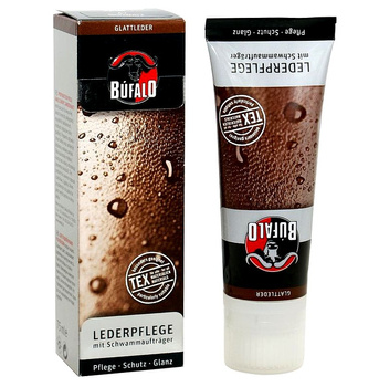 CZARNY  KREM DO BUTÓW BUFALO LEDERPFLEGE 75 ml / G9-17