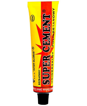 Uniwersalny Klej SUPER CEMENT Bezbarwny i Poliuretanowy 40 ml / G13-56