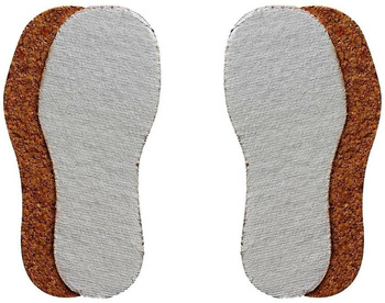 DZIECIĘCE WKŁADKI DO BUTÓW BAWEŁNA NA NATURALNYM KORKU / G11-47