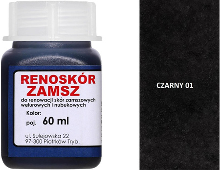 RENOSKÓR FARBA DO RENOWACJI ZAMSZU NUBUKU I WELURU 250 ML - 16 KOLORÓW / G12-98