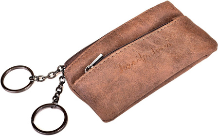 BRĄZOWE SKÓRZANE ETUI NA KLUCZE KLUCZÓWKA SASZETKA PITEREK JENNIFER JONES / G3-223