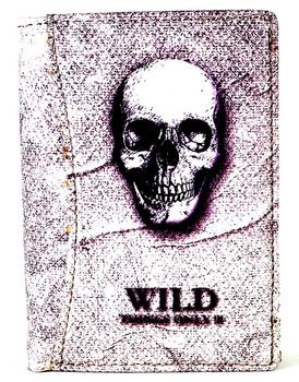 PIONOWY MĘSKI PORTFEL Z GRAFIKĄ CZASZKI SKULL WILD THINGS ONLY !!! / G3-44