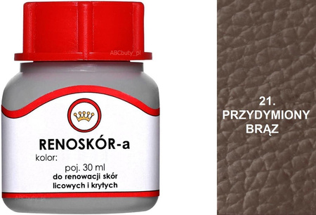 BARWNIK LAKIER WILBRA FARBA RENOSKÓR DO SKÓR GŁADKICH 200 ml - JEŻYNOWY 65 / G12-91