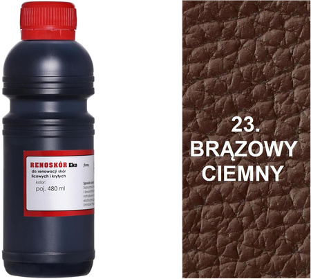 BARWNIK LAKIER WILBRA FARBA RENOSKÓR DO SKÓR GŁADKICH 480 ml - JEŻYNOWY 65 / G12-85