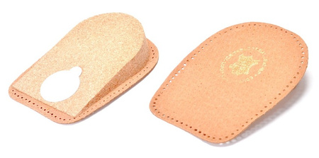 BEŻOWE SKÓRZANE PODWYŻSZAJĄCE STOPĘ KOREKCYJNE PODPIĘTKI KORKOWE 3 CM - 30 mm / G10-64