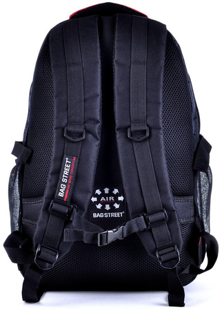 CZARNO SZARY PLECAK FUNKCJONALNY MIEJSKI TORNISTER BAG STREET COLLECTION / G4-17