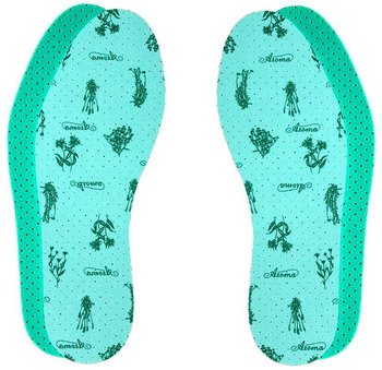 ZAPACHOWE ZIELONE WKŁADKI DO BUTÓW AROMA / G10-40