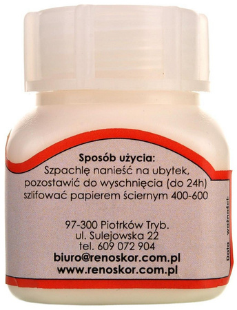 BIAŁA SZPACHLA DO SKÓRY 30 ml RENOSKÓR / G12-76