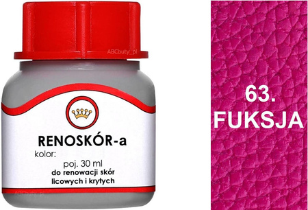 BARWNIK LAKIER WILBRA FARBA RENOSKÓR DO SKÓR GŁADKICH 200 ml - JEŻYNOWY 65 / G12-91