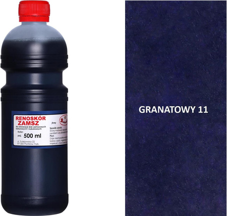 RENOSKÓR FARBA DO RENOWACJI ZAMSZU NUBUKU I WELURU 250 ML - 16 KOLORÓW / G12-98