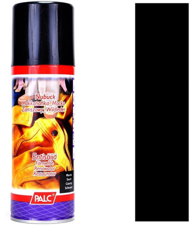 CZARNY RENOWATOR W SPRAYU DO OBUWIA Z ZAMSZU I NUBUKU PALC 200 ml / G12-04
